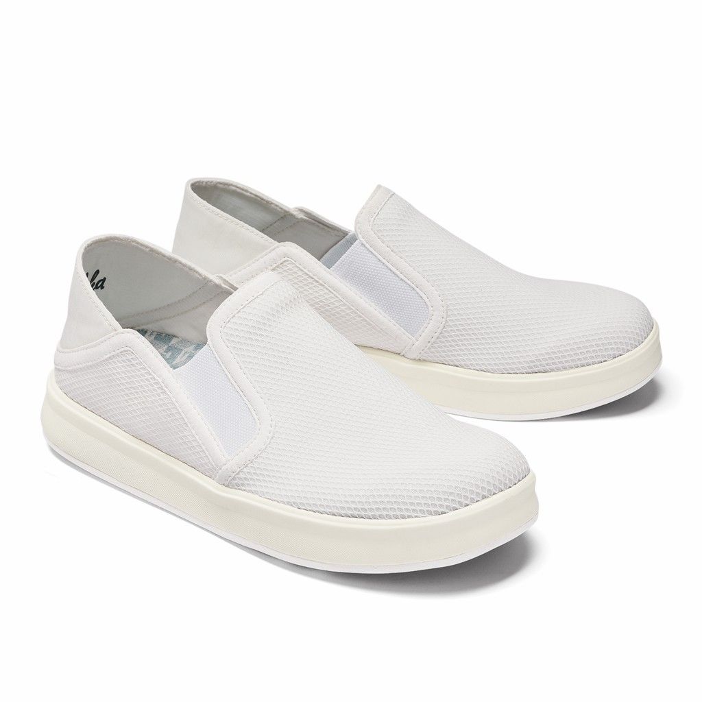 Olukai Women's Ki Ihele Slip On Shoe - Bright White US356-471